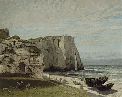 The Cliffs at Etretat after the Storm Gustave Courbet